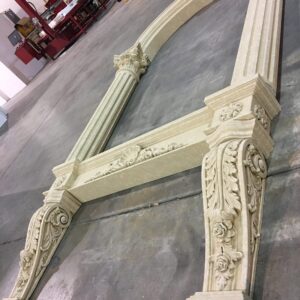 Faux Stone Fireplace Mantel