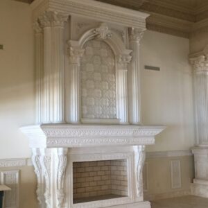 Stone Fireplace Mantel