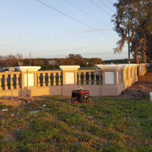 Prefabricated Stucco Fence 0021