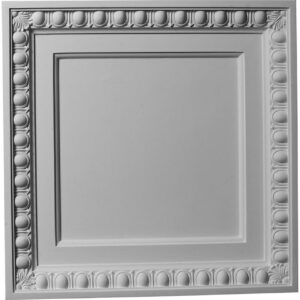 Egg & Dart - Urethane Ceiling Tile - 24"x24"