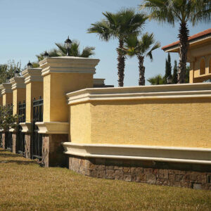 Prefabricated Stucco Fence 0001