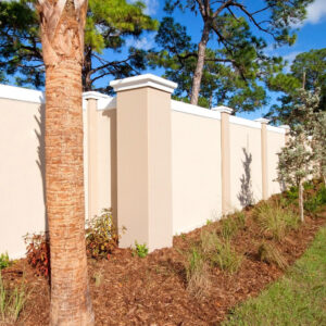 Prefabricated Stucco Fence 0003