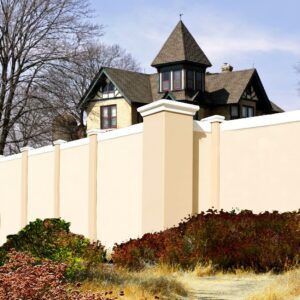 Prefabricated Stucco Fence 0011