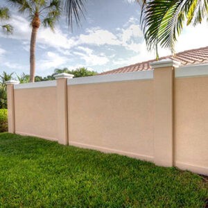 Prefabricated Stucco Fence 0014