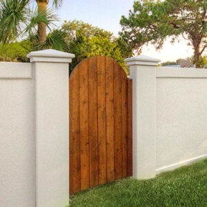 Prefabricated Stucco Fence 0015
