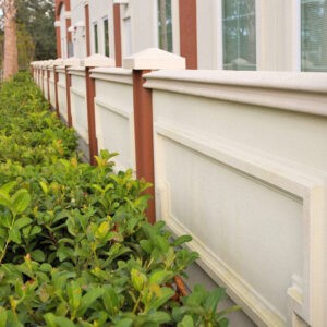 Prefabricated Stucco Fence 0020