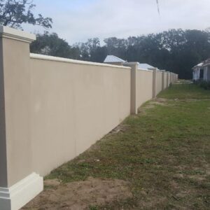 Prefabricated Stucco Fence 0009
