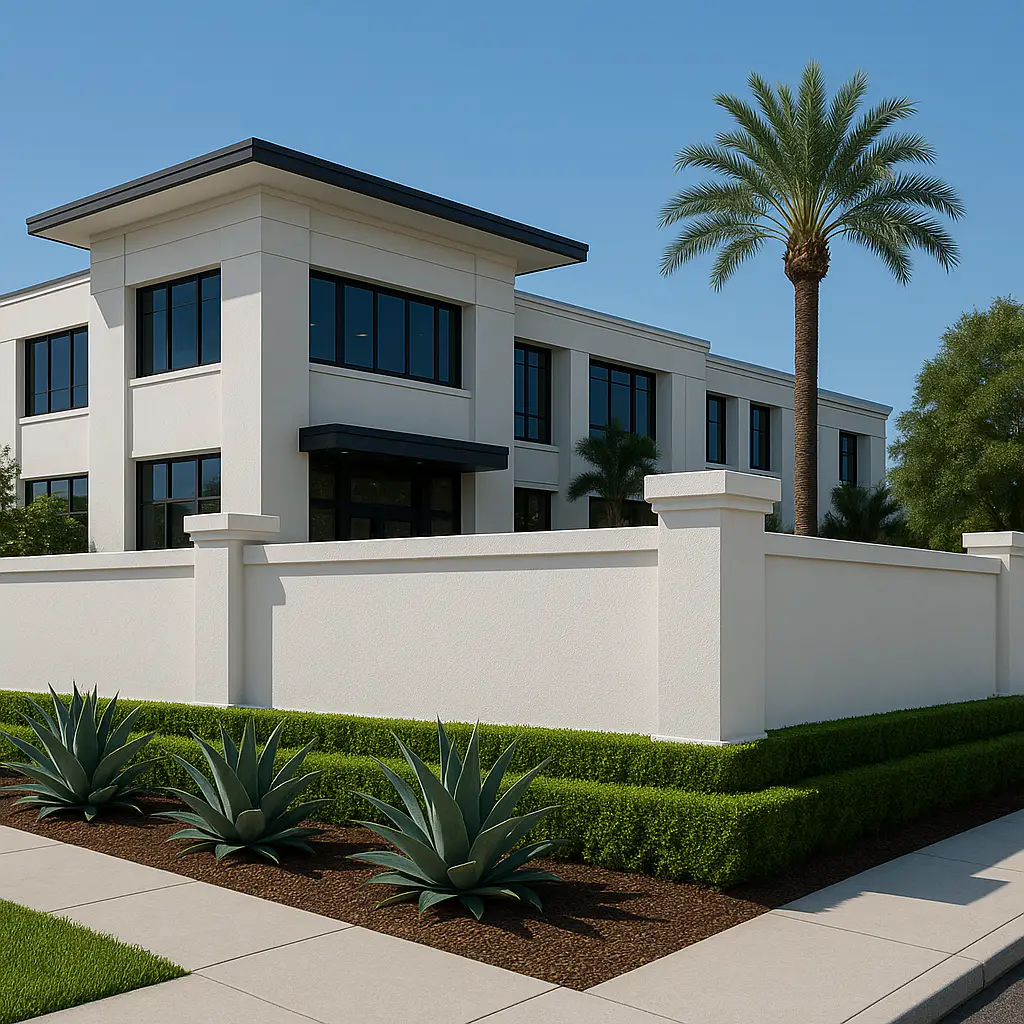 stucco exterior wall