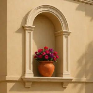 contemporary wall niches