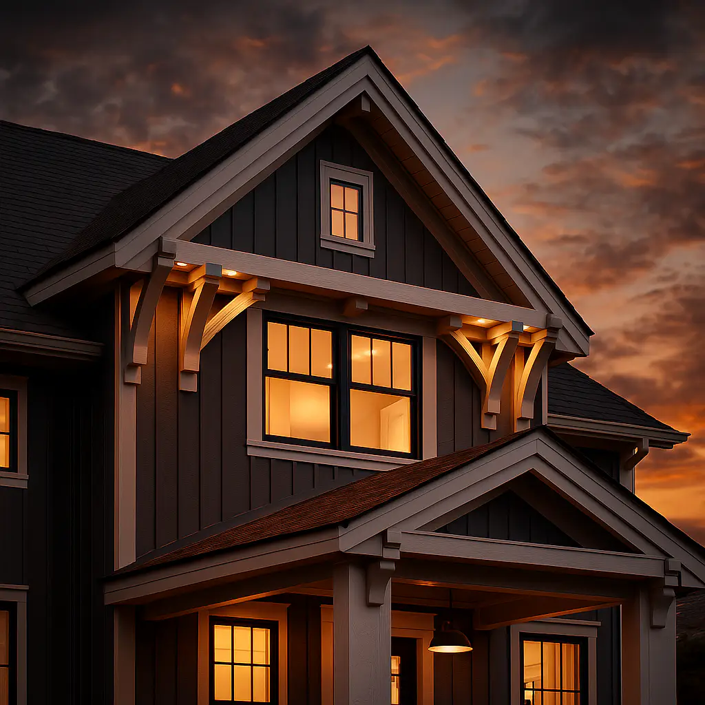 exterior gable corbels