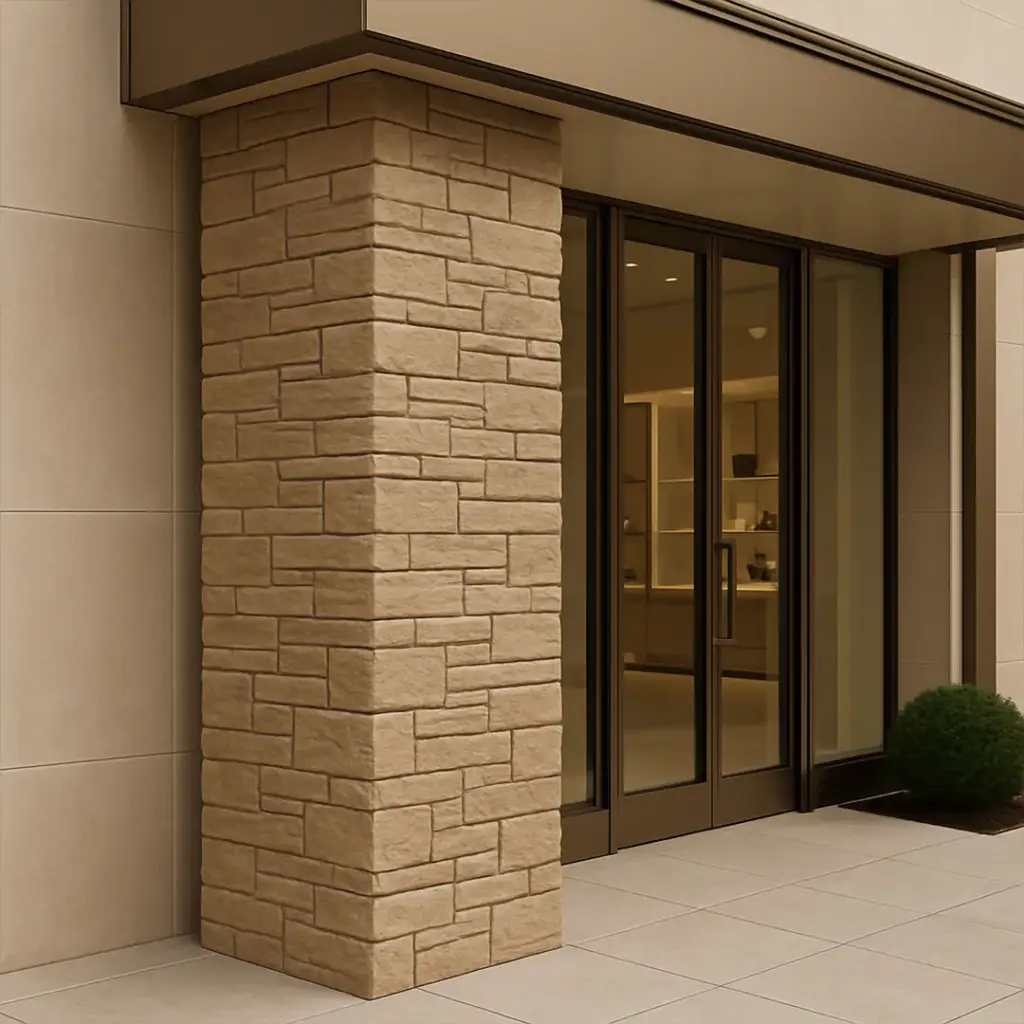 faux brick column wraps