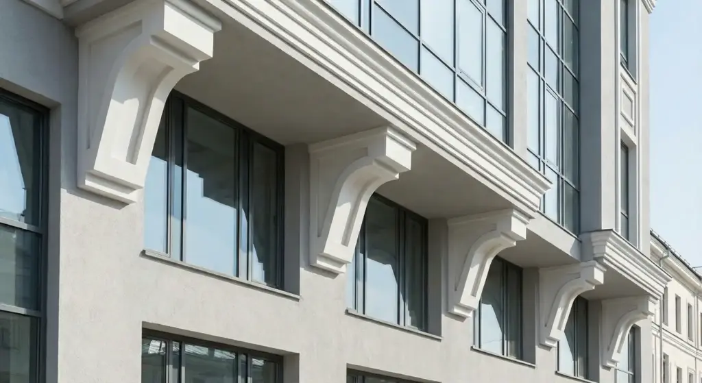 large corbels exterior