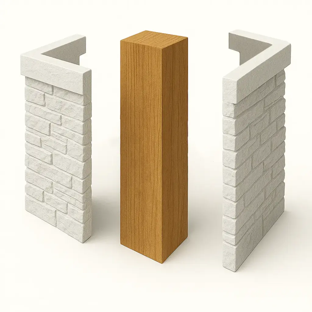 stone wrapped columns 2