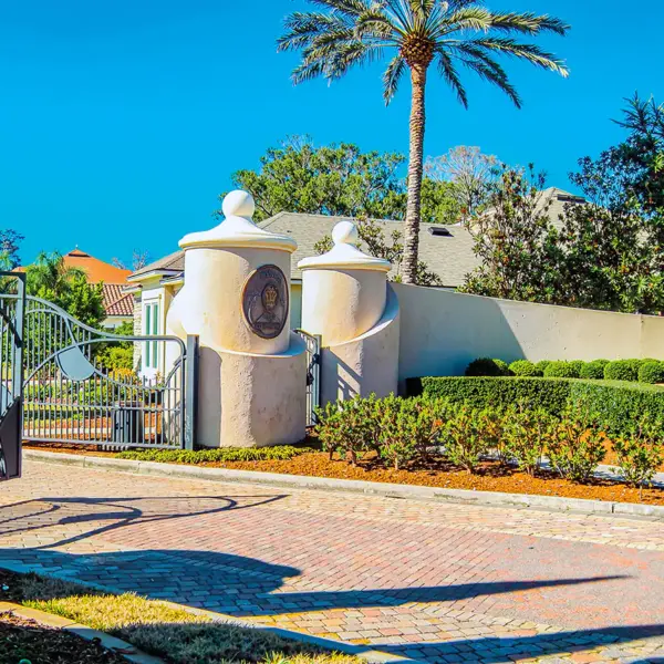 decorative stucco wall fence
