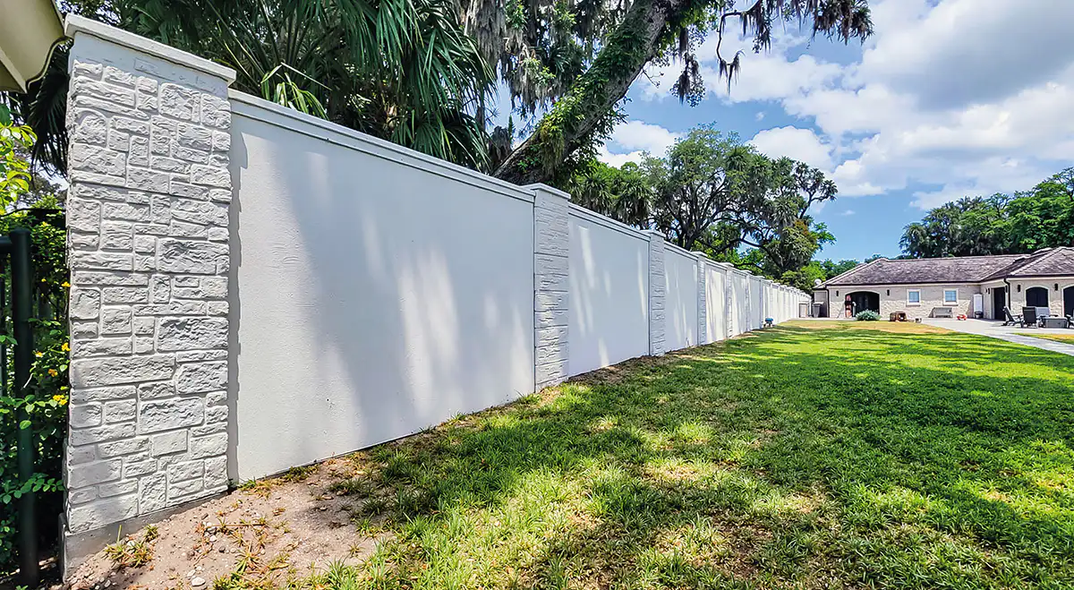 stucco fence wall 6