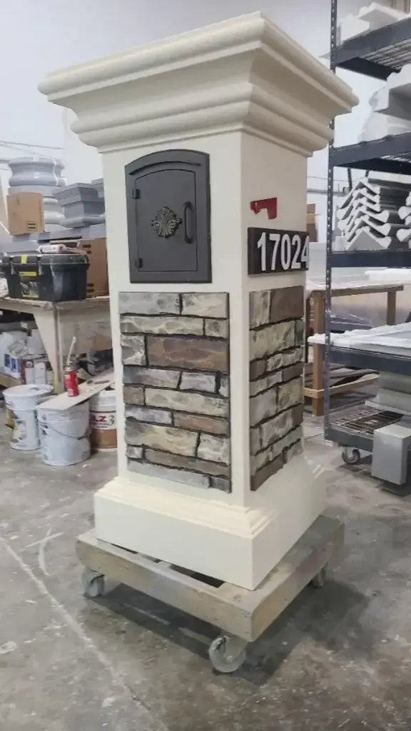 Stucco Mailboxes 5