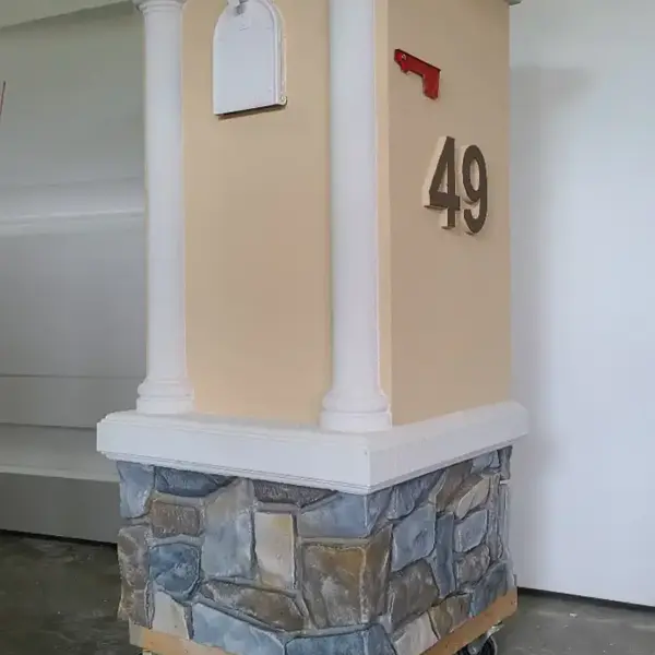 Stucco Mailboxes 62