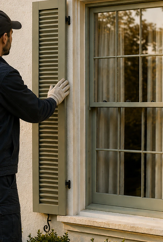 Exterior Louvers Shutters Header 8 Vertical