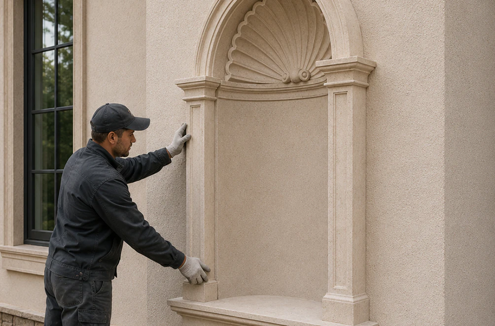 Exterior Wall Niches Header 8 Horizontal