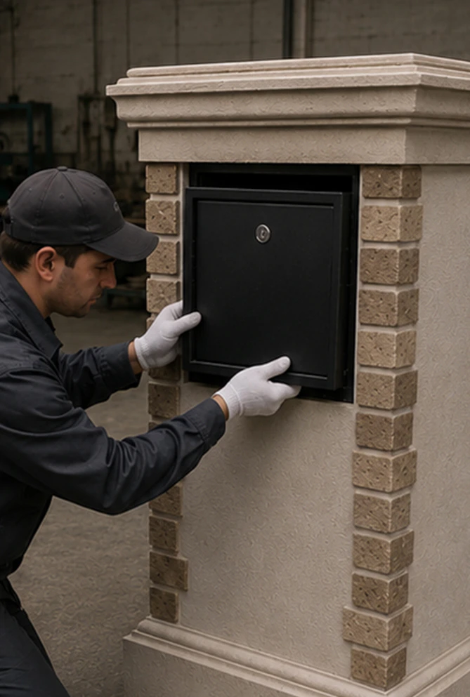 Stucco Mailboxes And Lamp Posts Kits Header 6 Vertical