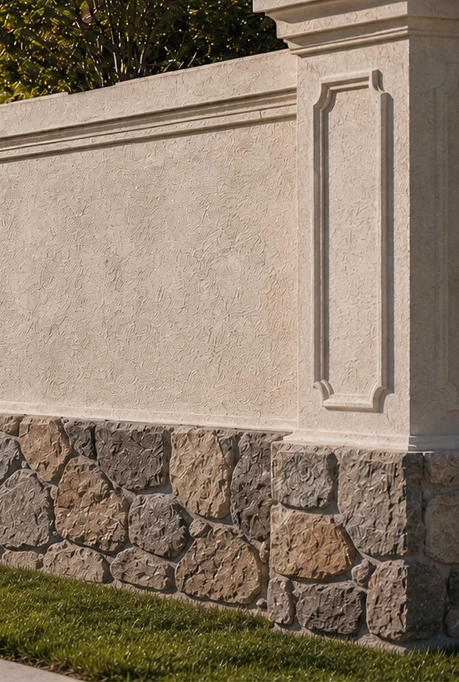 Faux Stone Panels Header 4 Vertical
