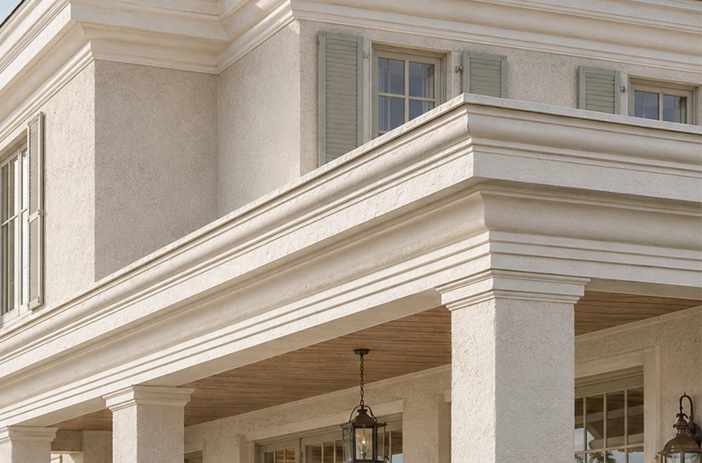 Modern Crown Molding Header 4 Horizontal
