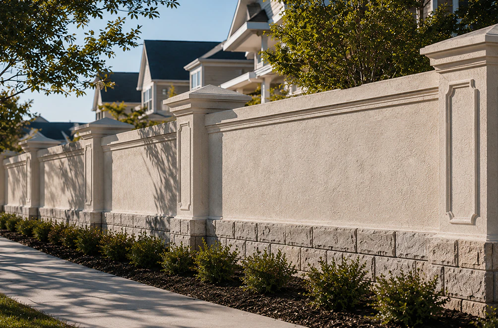 Stucco Wall Header 1 Horizontal