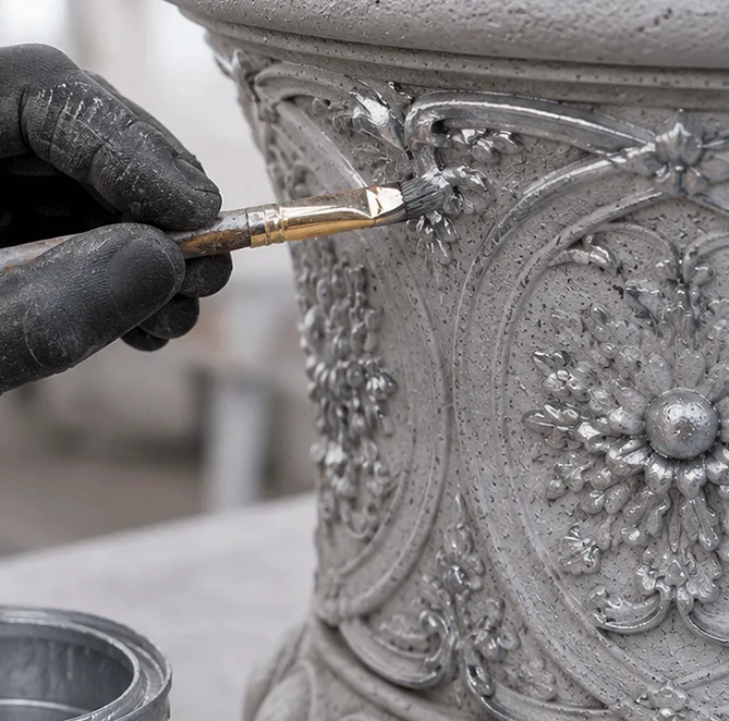 Antique Flower Post Header 4