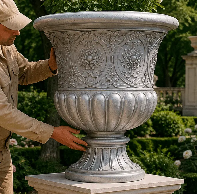 Antique Flower Post Header 6