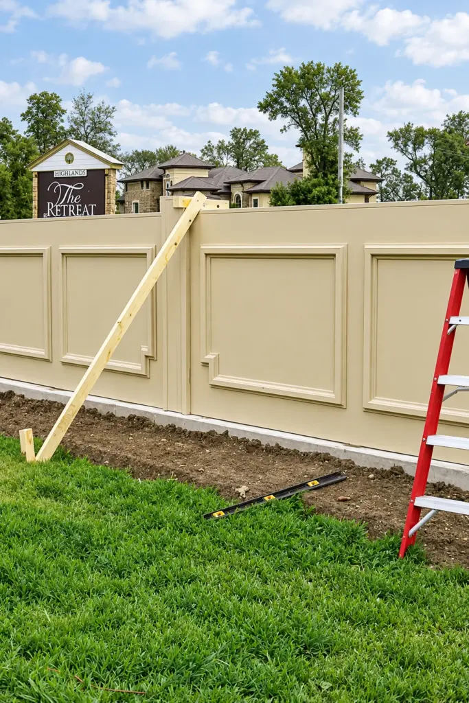 Custom Stucco Wall Fence Systems 2
