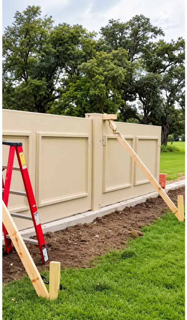 Custom Stucco Wall Fence Systems 7