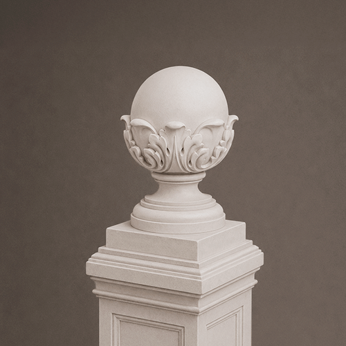Finials Ornamental Caps For Column Post FOCfCP 004